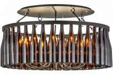 Meyda Green 158309 - 38"W Tuscan Vineyard Estate 36 Wine Bottle Chandelier