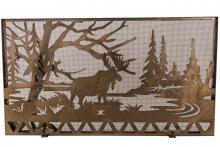 Meyda Green 160770 - 63"W X 35"H Moose Creek Fireplace Screen