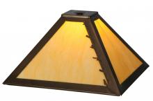 Meyda Green 161569 - 12" Square Leaf Edge Shade