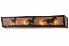 Meyda Green 165969 - 30" Wide Running Horses Vanity Light