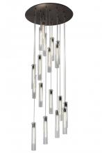 Meyda Green 166925 - 36"W Cilindro 18 LT Cascading Pendant