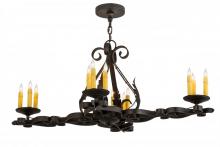 Meyda Green 174436 - 42"L Elianna 12 LT Oblong Chandelier