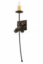 Meyda Green 176186 - 6"W Bechar Pine Cone Wall Sconce