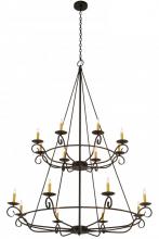 Meyda Green 181462 - 54" Wide Estrella 16 Light Two Tier Chandelier