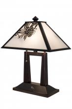 Meyda Green 182011 - 20"H Winter Pine Table Lamp