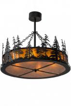 Meyda Green 183244 - 36" Wide Tall Pines Inverted Pendant