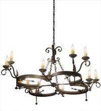 Meyda Green 183798 - 60"W Andorra 12 LT Chandelier