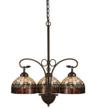 Meyda Green 19037 - 24"W Tiffany Candice 3 LT Chandelier