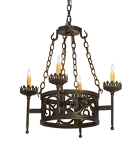 Meyda Green 195785 - 24" Wide Majella 4 Light Chandelier