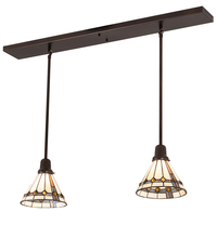 Meyda Green 203884 - 39" Long Belvidere 2 Light Pendant