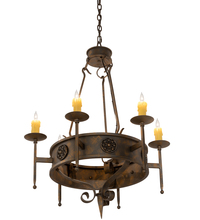 Meyda Green 205030 - 30" Wide Lorenzo 6 Light Chandelier