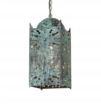 Meyda Green 222871 - 8" Square Moroccan Pendant