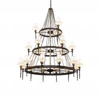 Meyda Green 233662 - 56" Wide Amaury 21 Light Three Tier Chandelier