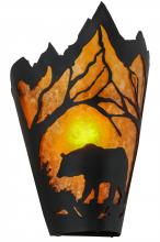 Meyda Green 254761 - 8" Wide Bear at Dawn Wall Sconce