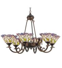 Meyda Green 27398 - 33"W Daffodil Bell 6 LT Chandelier