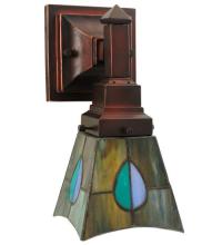 Meyda Green 31229 - 5"W Mackintosh Leaf Wall Sconce