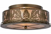 Meyda Green 65099 - 16"W Mountain Pine Flushmount