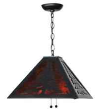 Meyda Green 66895 - 15.5"Sq Tall Pines Pendant