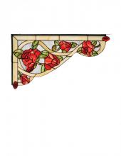 Meyda Green 67138 - 23"W X 13"H Bed of Roses Left Corner Bracket