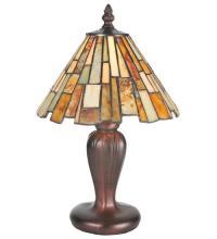 Meyda Green 72580 - 13"H Delta Jadestone Mini Lamp