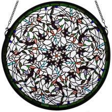 Meyda Green 98951 - 22"W X 22"H Dragonfly Stained Glass Window