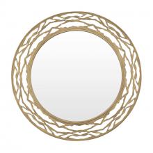 Varaluz 348MI33HG - Kato 33-in Round Mirror - Havana Gold