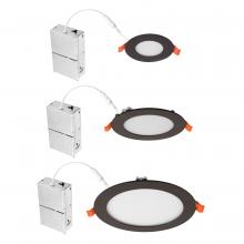 ASD Lighting ASD-JBR-4D12AC-BK - ASD LED Round Recessed Mini Panel 4" 12W 120V Dimmable CCT Selectable 2700/3000/3500/4000/5000K