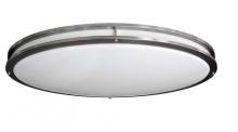 ASD Lighting ASD-LFMOV-MV-32D45CC-NK - ASD LED Oval Double Ring Flushmount 32" 45W 120-277V Dimmable CCT Selectable 3000/4000/5000K Bru