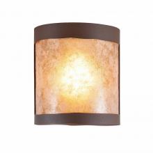 Avalanche Ranch Lighting M49101AL-27 - Kincaid Ceiling Light - Rustic Plain - Almond Mica Shade - Rustic Brown Finish