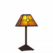 Avalanche Ranch Lighting M62474AM-28 - Rocky Mountain Desk Lamp - Southview - Amber Mica Shade - Dark Bronze Metallic Finish