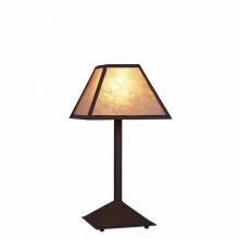 Avalanche Ranch Lighting M62479AL-28 - Rocky Mountain Desk Lamp - Northrim - Almond Mica Shade - Dark Bronze Metallic Finish