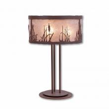 Avalanche Ranch Lighting M69165AL-27 - Kincaid Desk Lamp - Cattails - Almond Mica Shade - Rustic Brown Finish