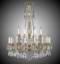 American Brass & Crystal CH2059-A-01G-PI - 8+16 Light Finisterra with draping Chandelier