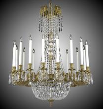 American Brass & Crystal CH2343-P-01G-PI - 18 Light Extended Finisterra Chandelier