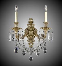 American Brass & Crystal WS2080-OTK-21S-ST - 2 Light Finisterra with draping Wall Sconce