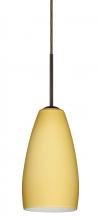 Besa Lighting 1BC-1509VM-HAL-BR - Besa Chrissy Pendant Bronze Vanilla Matte 1x40W Halogen