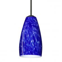 Besa Lighting 1BT-150986-BK - Besa Chrissy Pendant Black Blue Cloud 1x50W MAX E12 Base