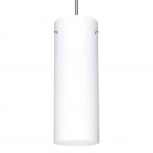 Besa Lighting 1JC-412807-LED-SN - Besa Stilo 18 LED Pendant Opal Matte Satin Nickel 1x11W LED