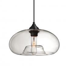 Besa Lighting 1JC-BANACL-BK - Besa Pendant Bana Black Clear 1x60W MAX E26 Base