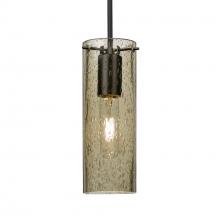 Besa Lighting 1JC-JUNI10LT-BK - Besa, Juni 10 Cord Pendant, Latte Bubble, Black, 1x60W MAX E26 Base