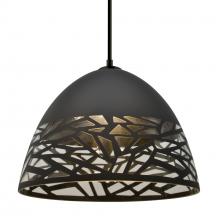 Besa Lighting 1JC-KIEVBK-BK - Besa Kiev Pendant, Black, Black Finish, 1x60W MAX E26 Base