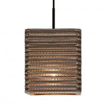 Besa Lighting 1JC-KIRK6-LED-BK - Besa, Kirk 6 Cord Pendant, Black Finish, 1x9W LED