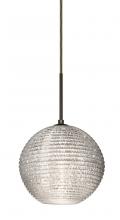 Besa Lighting 1JT-4616GL-BR - Besa Kristall 8 Pendant Bronze Glitter 1x75W Medium Base