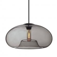 Besa Lighting 1JT-BANA15SM-BK - Besa Pendant Bana 15 Black Smoke 1x60W MAX E26 Base