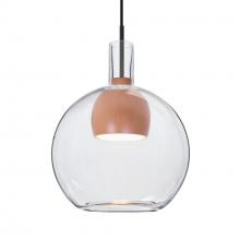 Besa Lighting 1JT-BENJICLMD-LED-BK - Besa, Benji Cord Pendant, Clear/Medium, Black Finish, 1x9W LED