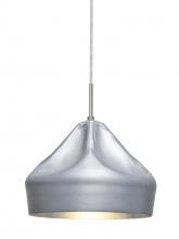 Besa Lighting 1JT-LOTUS-LED-SN - Besa Lotus Pendant, Satin Nickel Finish, 1x9W LED