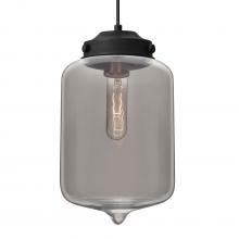 Besa Lighting 1JT-OLINSM-BK - Besa Olin Pendant Black Smoke 1x60W MAX E26 Base