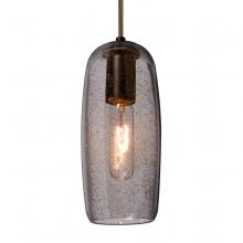 Besa Lighting 1JT-PINOT9SM-BR - Besa, Pinot 9 Cord Pendant, Smoke Bubble, Bronze FInish 1x60W Incandescent