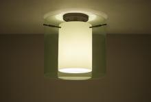 Besa Lighting 1KM-L18407-BR - Besa Ceiling Pahu 12 Bronze Transparent Olive/Opal 1x100W Medium Base