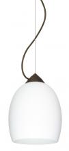 Besa Lighting 1KX-169707-BR - Besa Lucia Stem Pendant Opal Matte Bronze 1x100W Medium Base